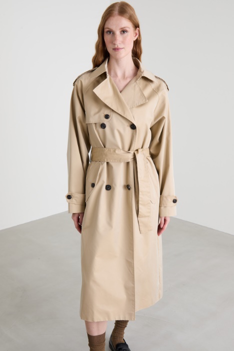 Oversized double-breasted trench coat Intrend - 2