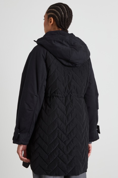 Parka imbottito con gilet reversibile