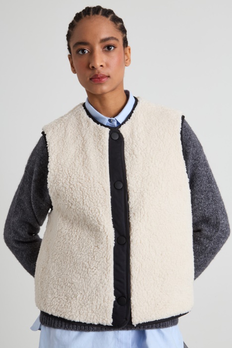 Parka imbottito con gilet reversibile