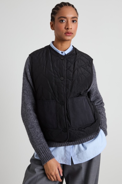 Parka imbottito con gilet reversibile