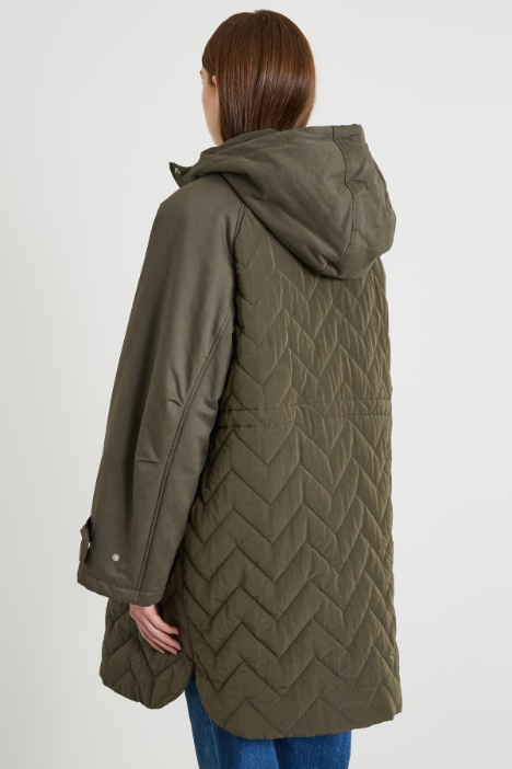 Parka imbottito con gilet reversibile