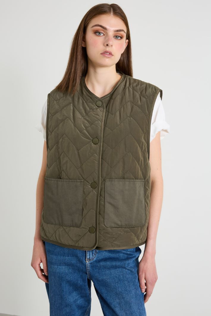 Padded parka with reversible gilet Intrend - 5
