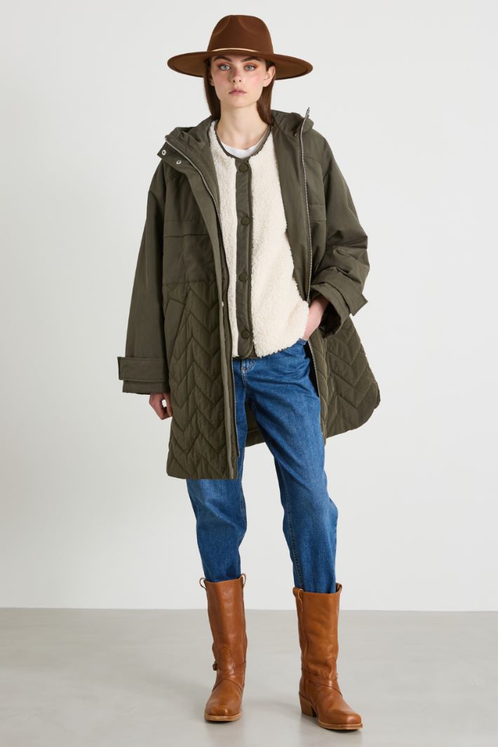 Padded parka with reversible gilet Intrend