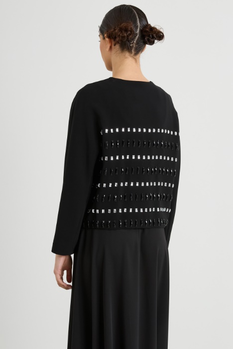 Giacca in cady con pietre