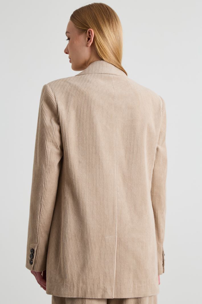 Blazer in velluto a coste