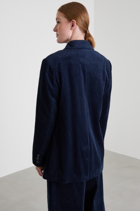 Blazer in velluto a coste