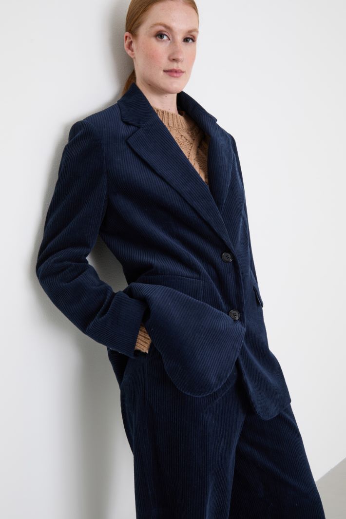 Blazer in velluto a coste Intrend