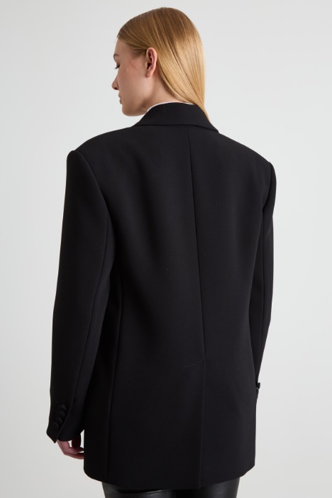 Blazer over in crépe