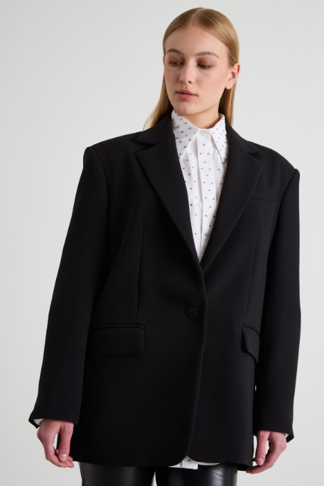 Oversized crepe jacket Intrend