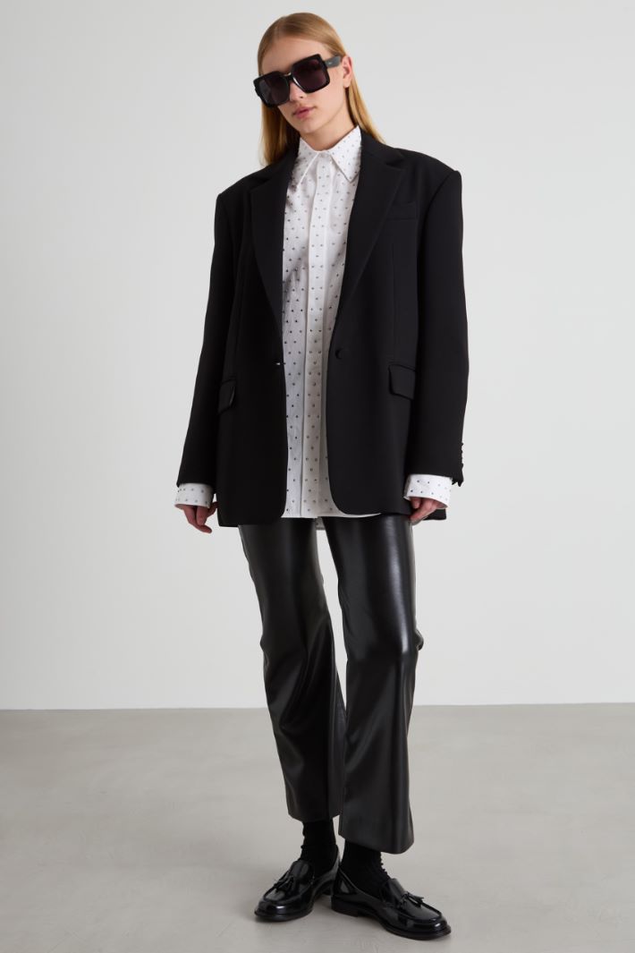 Oversized crepe jacket Intrend - 3