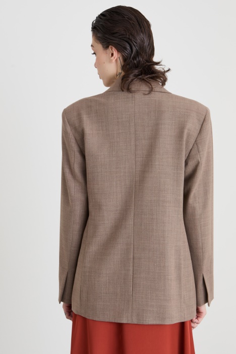 Blazer doppiopetto in grisaglia