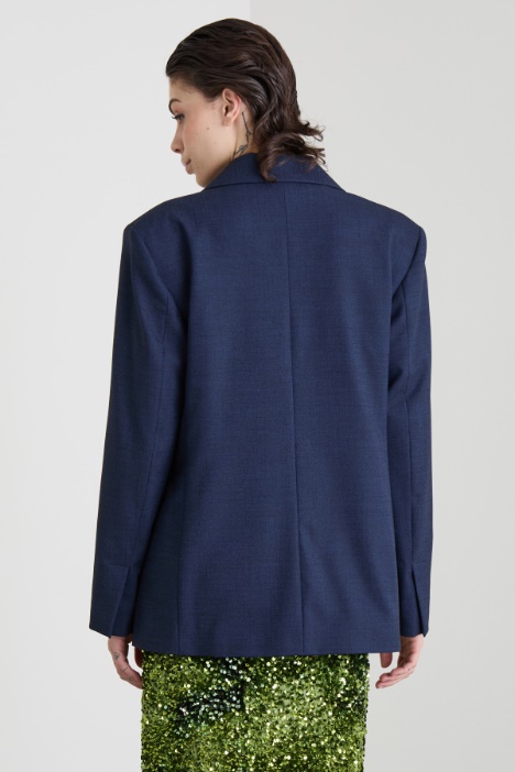 Blazer doppiopetto in grisaglia