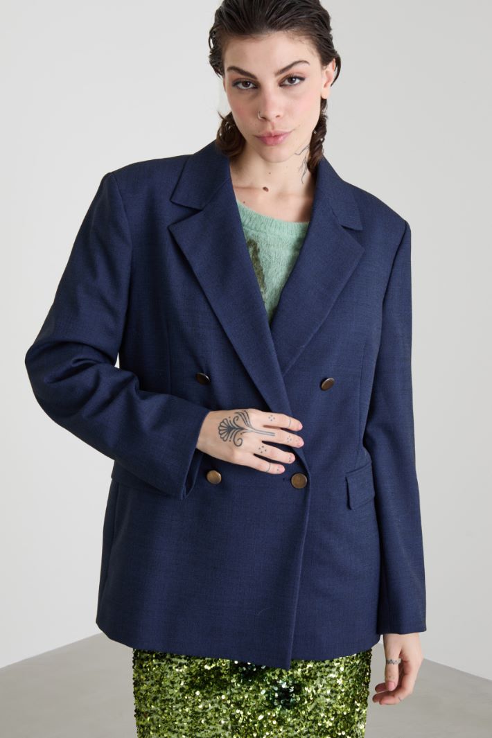 Double-breasted grisaille blazer Intrend