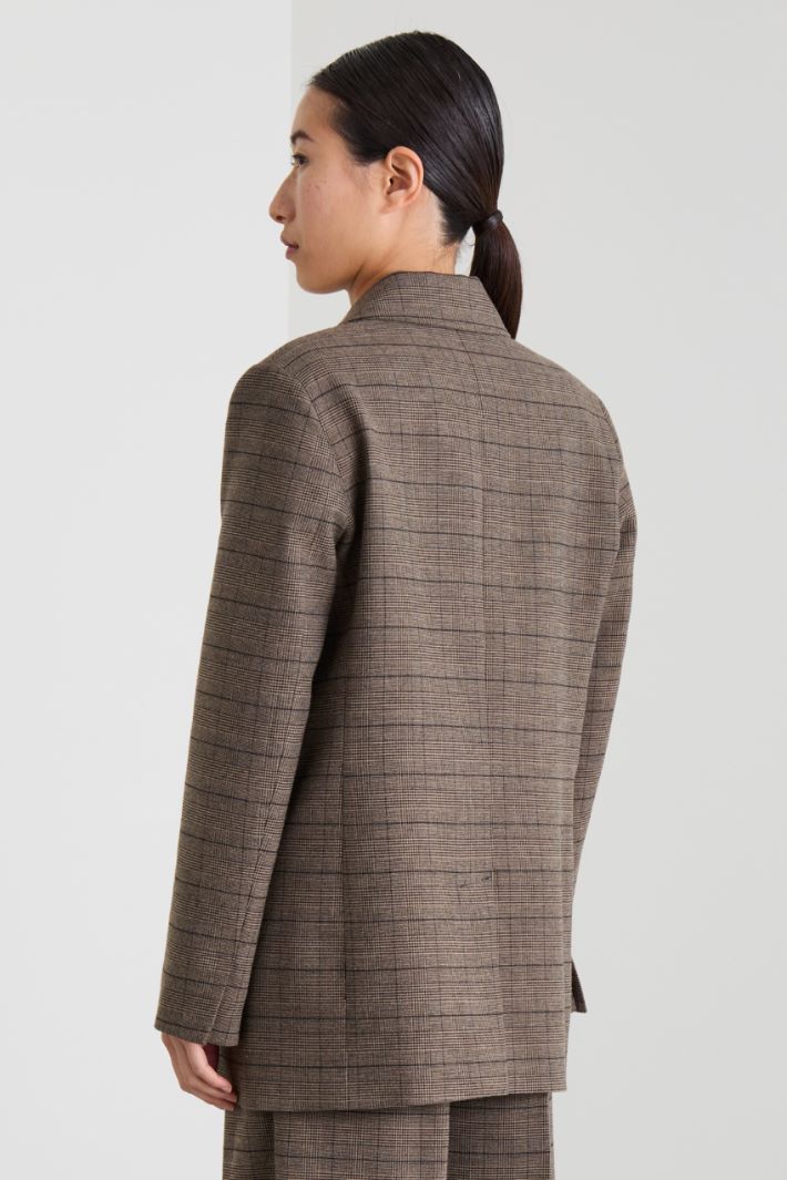 Double-breasted flannel blazer Intrend - 2