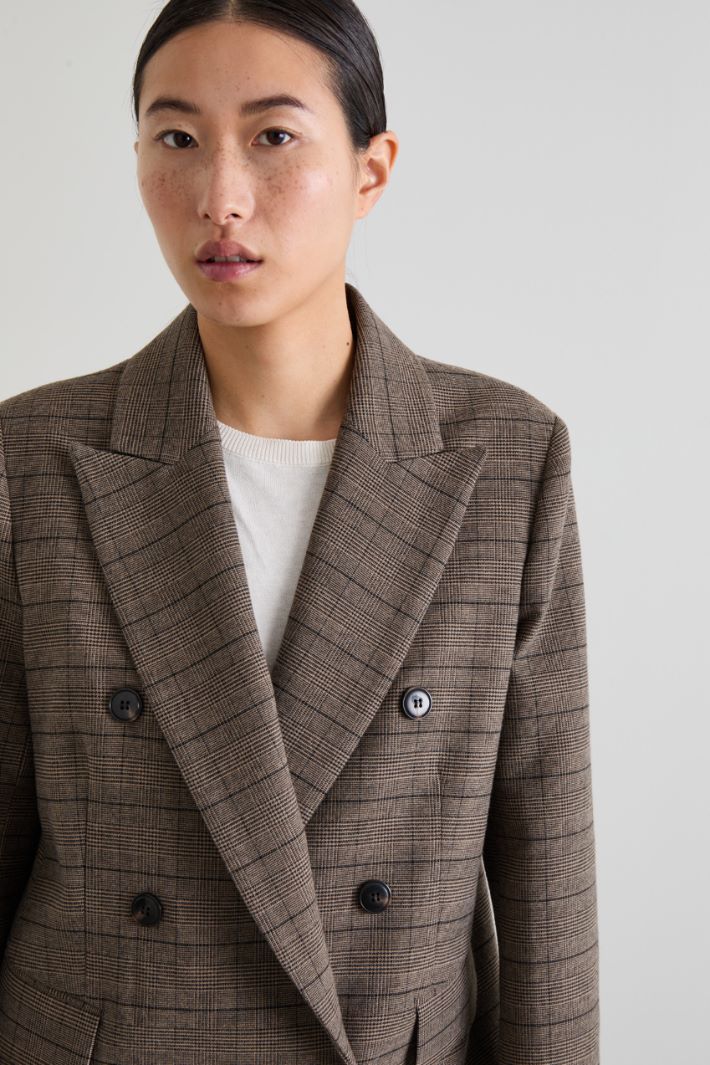 Double-breasted flannel blazer Intrend