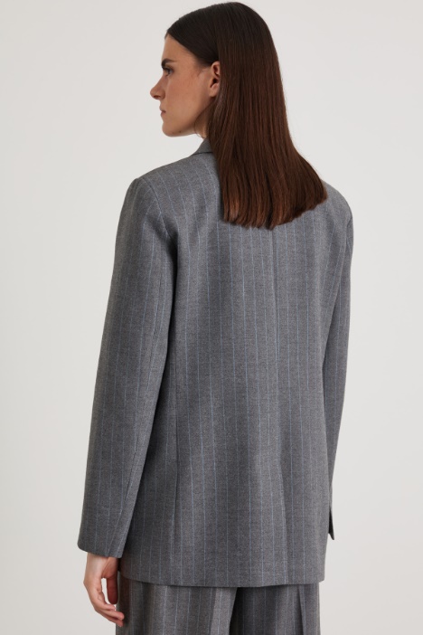 Blazer doppiopetto in flanella