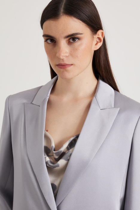 Blazer de envers satén brillante