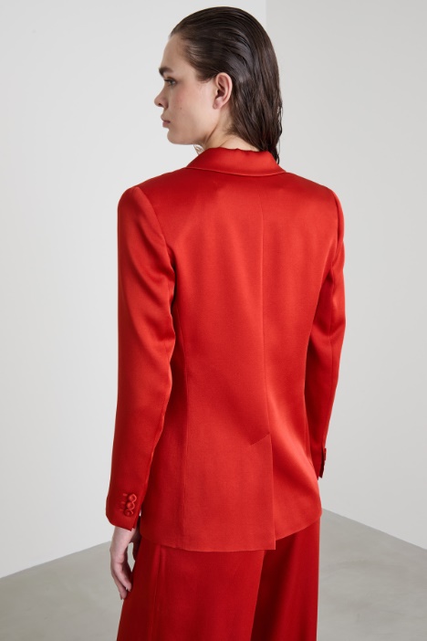 Blazer in enver satin lucido