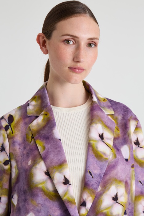 Blazer in envers satin