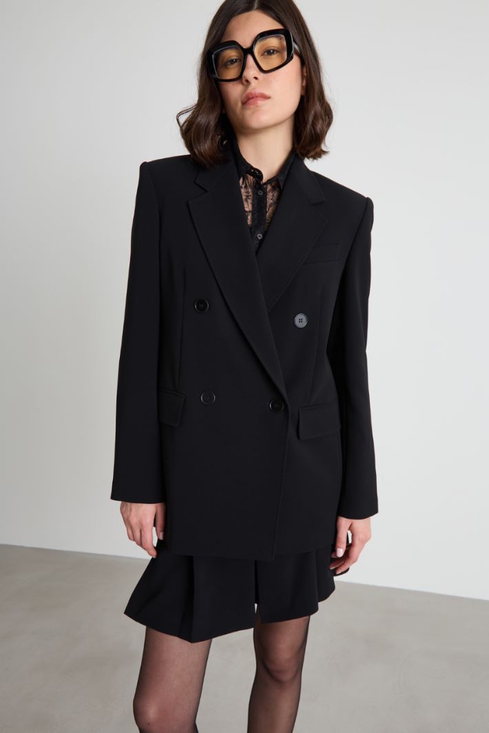Double-breasted cady blazer Intrend