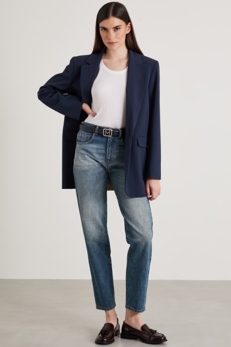 One-button crepe blazer Intrend