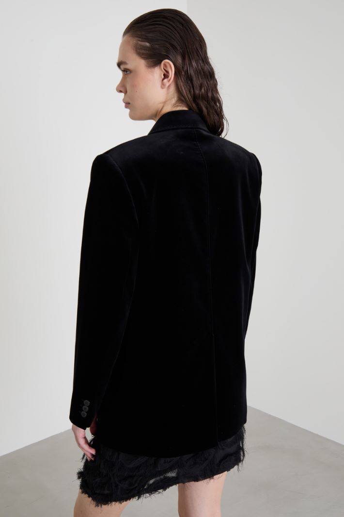 Velvet tuxedo blazer Intrend - 2