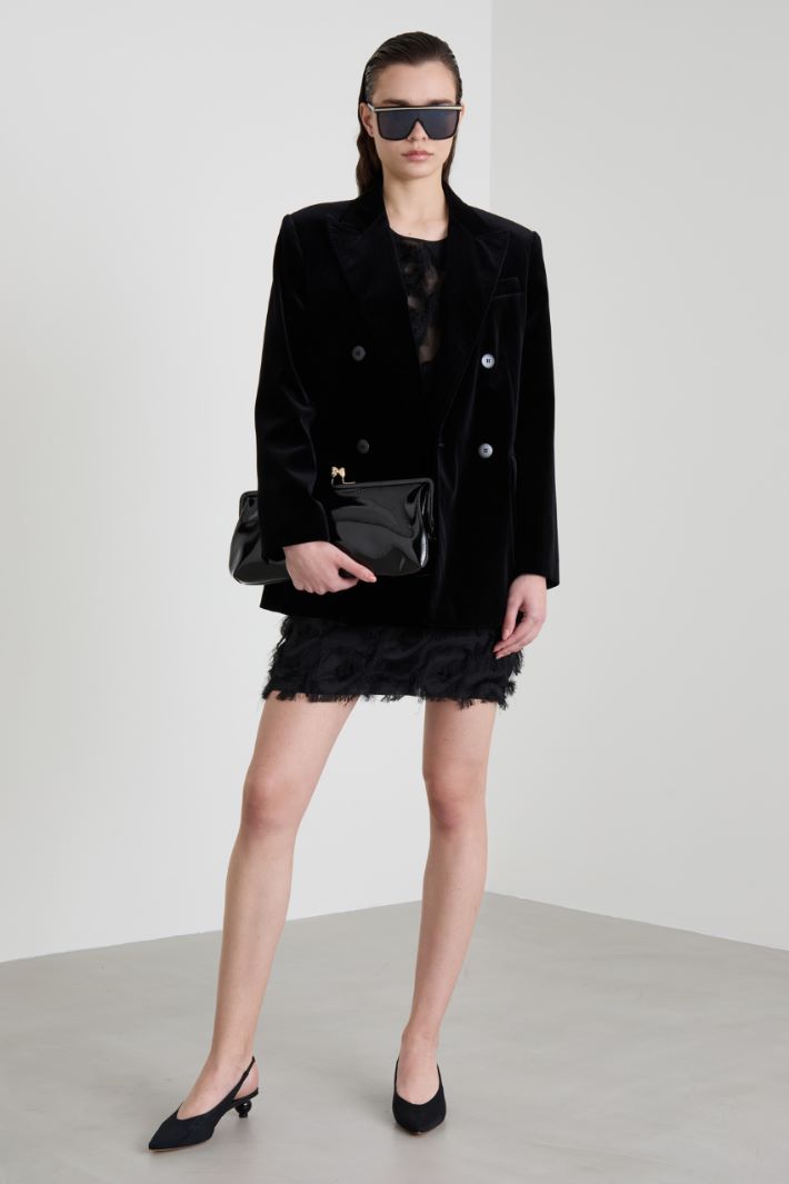 Velvet tuxedo blazer Intrend - 3