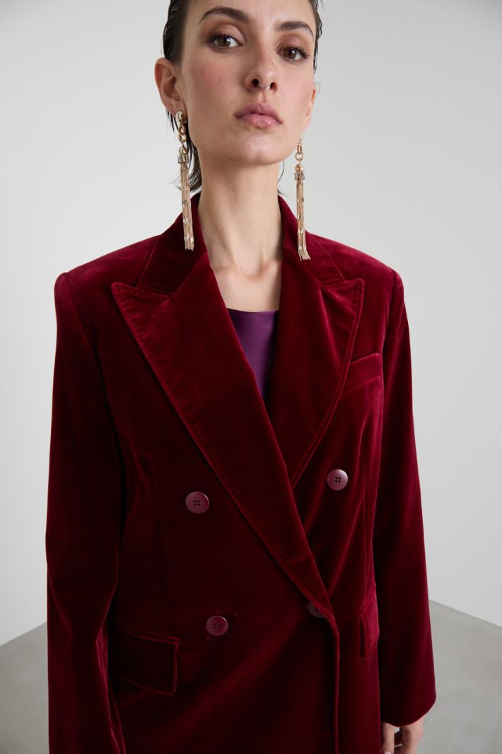 Velvet tuxedo blazer Intrend - 4