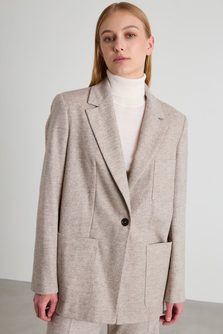 Cotton and wool blazer Intrend