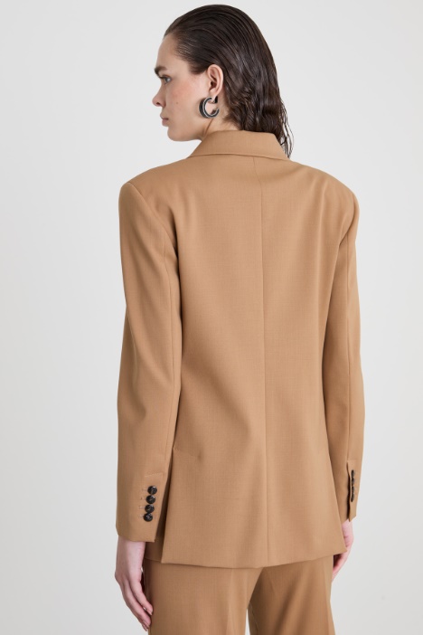 Blazer in twill di lana