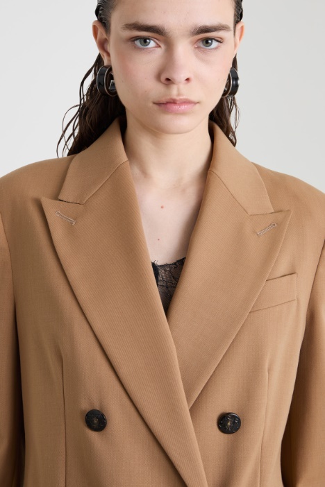 Blazer in twill di lana