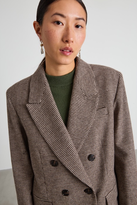 Blazer doppiopetto in flanella