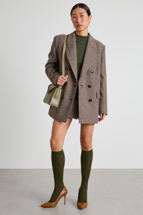 Double-breasted flannel blazer Intrend