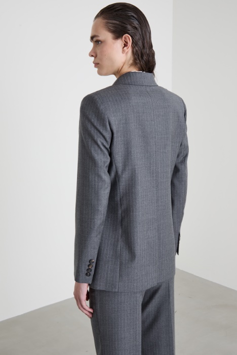 Blazer in flanella gessata