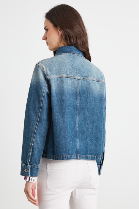 Giacca boxy in denim