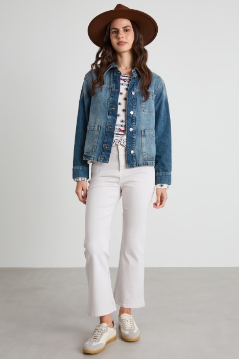 Boxy-fit denim jacket Intrend