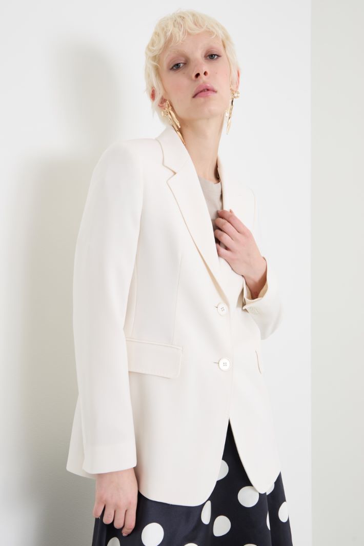Blazer monopetto in cady