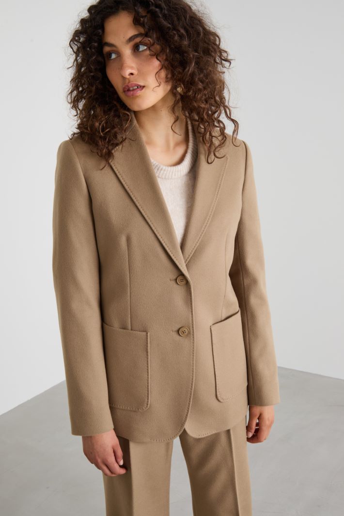 Blazer in drap di lana