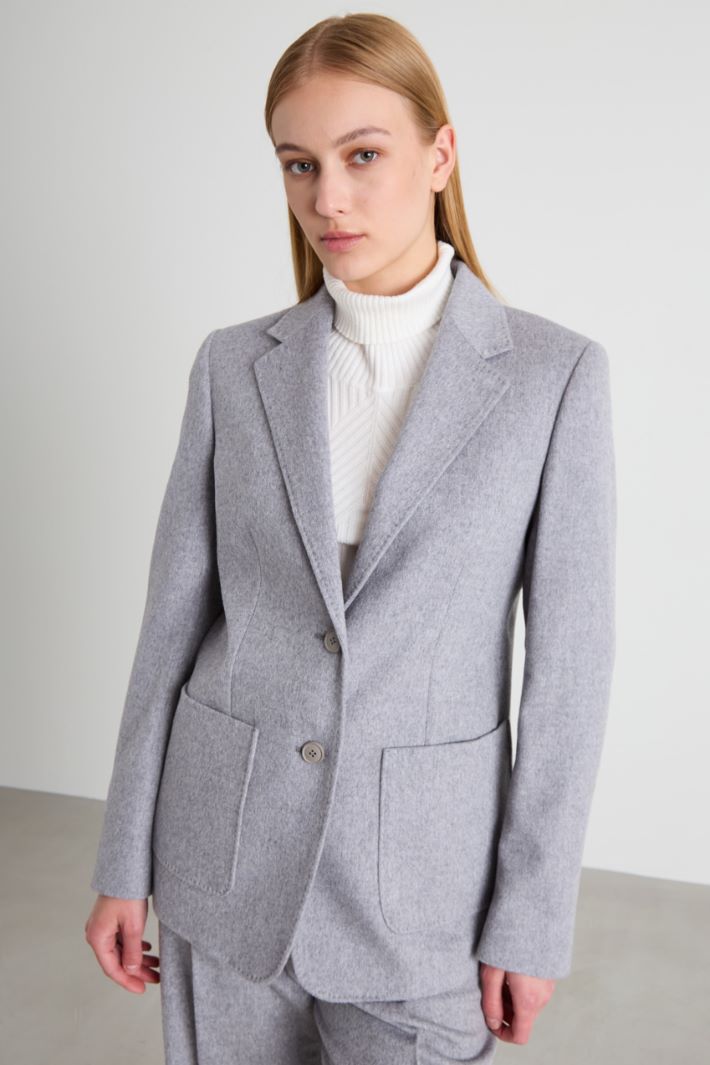 Blazer in drap di lana