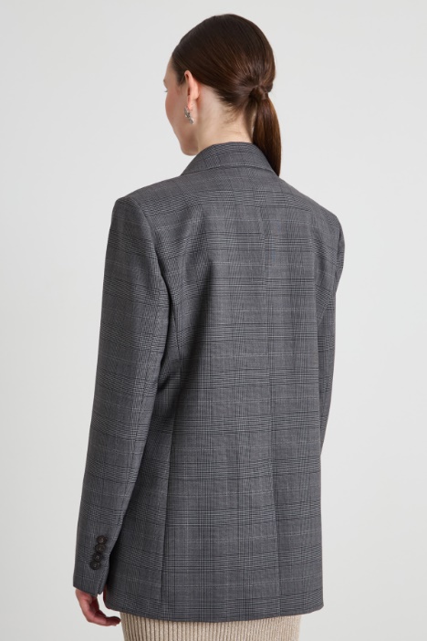 Blazer in batavia di lana