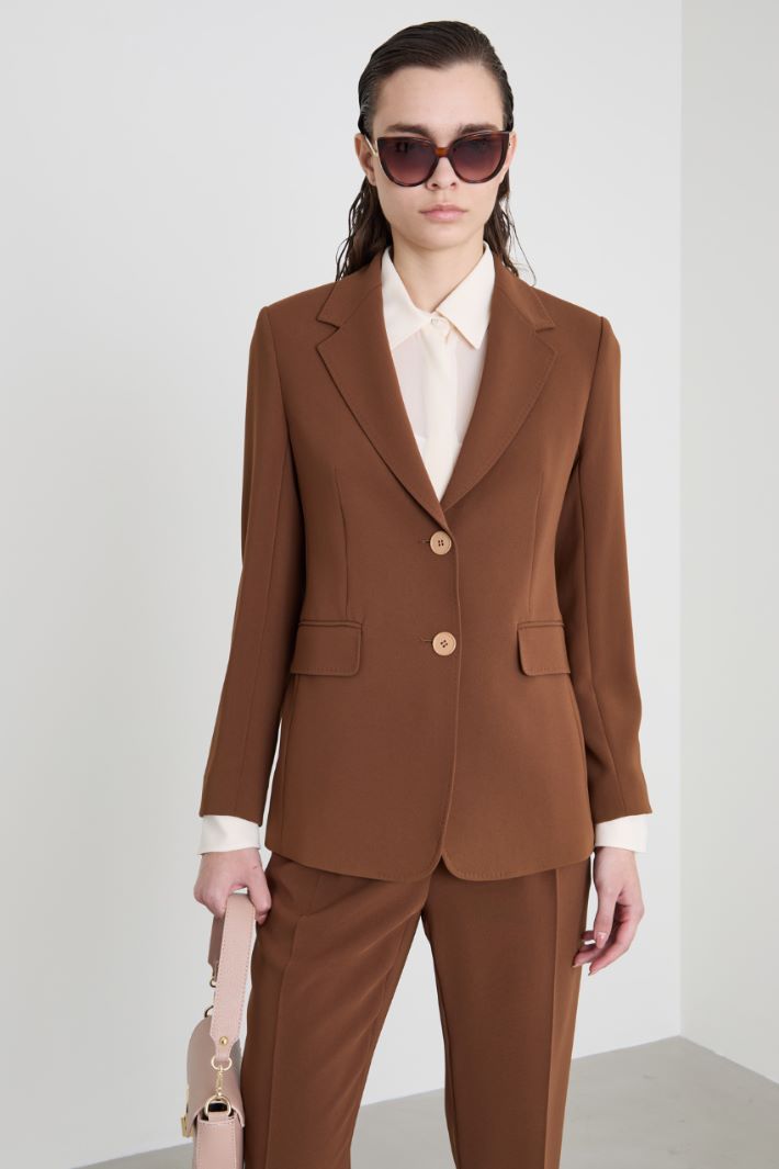 Single-breasted cady blazer Intrend