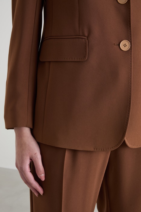 Blazer monopetto in cady