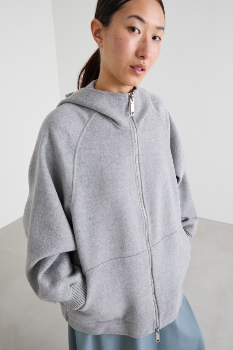 Chaqueta de lana doble