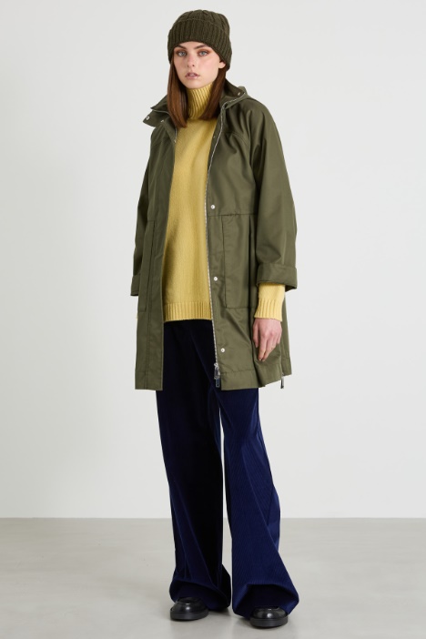 Water-resistant gabardine parka Intrend