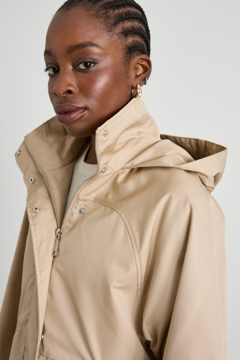 Parka in gabardina antigoccia