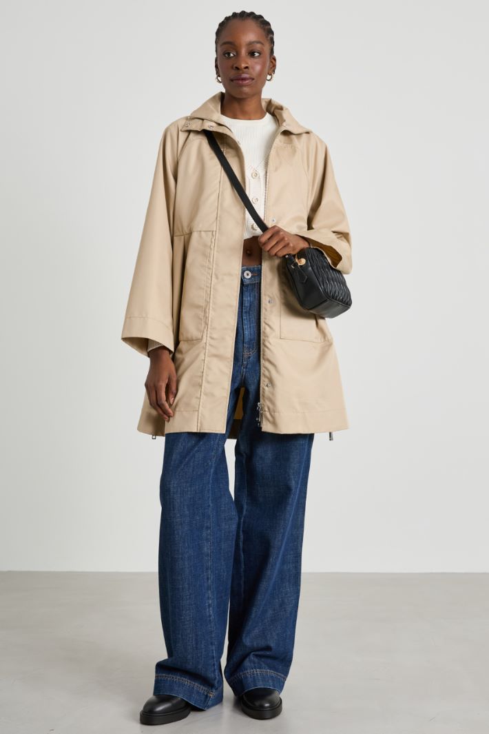Water-resistant gabardine parka Intrend