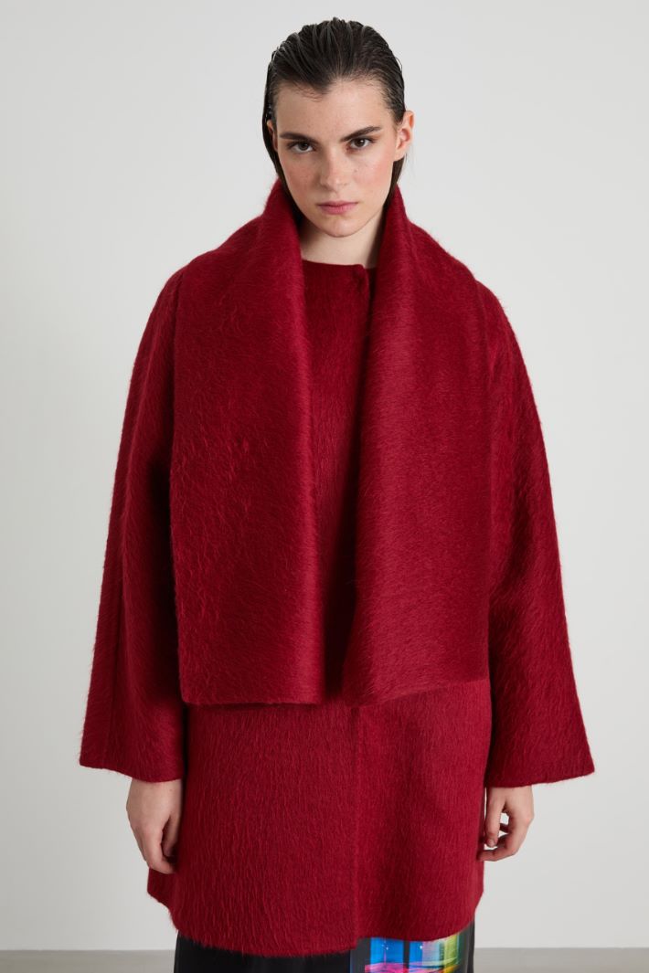 Alpaca coat with scarf Intrend - 2