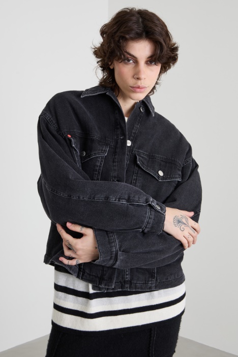 Giacca oversize in denim