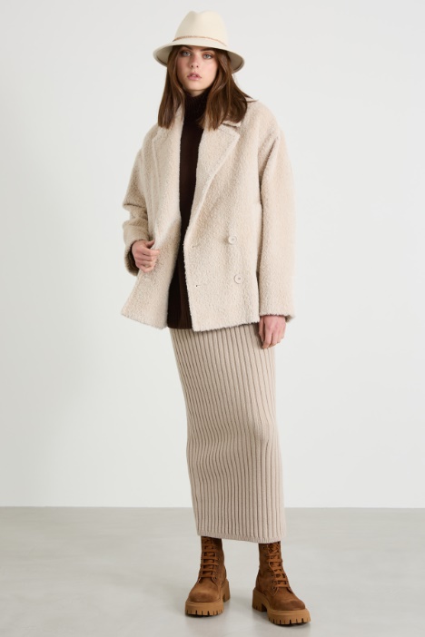 Alpaca and wool pea coat Intrend