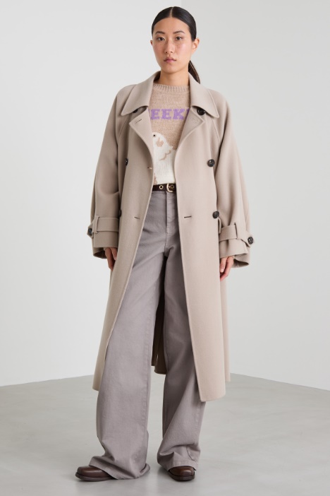 Double wool blend coat Intrend